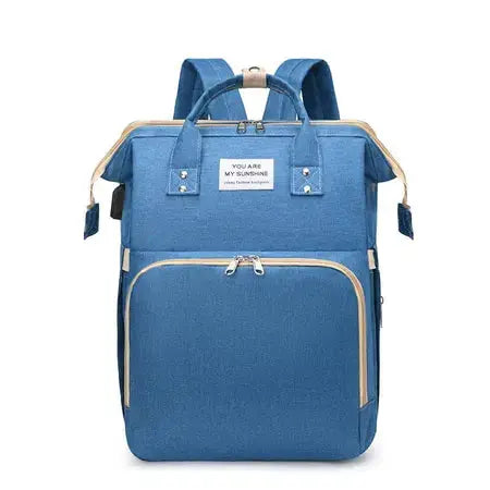 Fashion Mummy Bag Portable Baby Crib Baby Diaper Bag Baby Stroller Bottle Insulation Large Capacity Mummy Backpack WenstaUSA