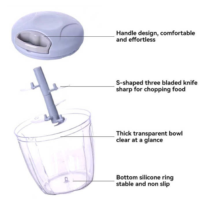 Hot Handy Pull String Manual Garlic Chopper Crusher Masher Press Mincer Triturador De Ajo for Vegetable Fruits Nuts