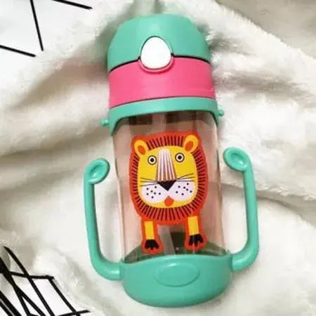 XINGPEI Children's Strap Double Handle Dual Use Straw Cup Pot Creative Cartoon WenstaUSA