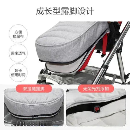 Baby stroller sleeping bag thickened warm booties windshield footmuff universal cold protection in winter WenstaUSA
