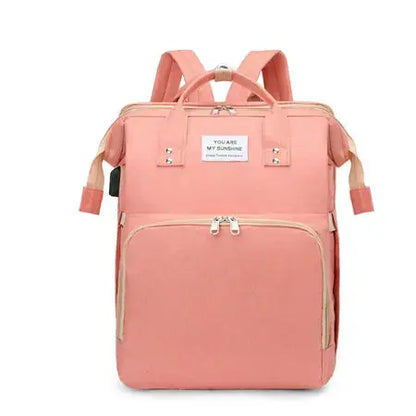 Fashion Mummy Bag Portable Baby Crib Baby Diaper Bag Baby Stroller Bottle Insulation Large Capacity Mummy Backpack WenstaUSA