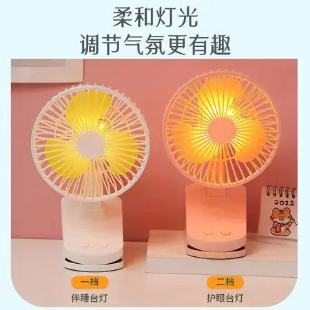 Summer New Table Clip Dual-Purpose Shaking Head Fan WenstaUSA