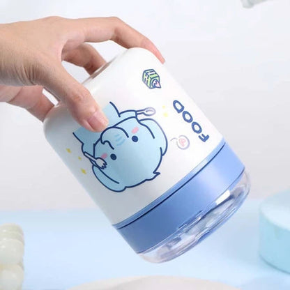 Oatmeal breakfast soup cup 304 stainless steel milk cup portable cute cup with spoon for students WenstaUSA