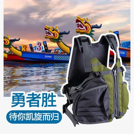 Kayak Dragon Boat Beetle Life Jacket Adult buoyancy good boating for children rescue vest D90 WenstaUSA