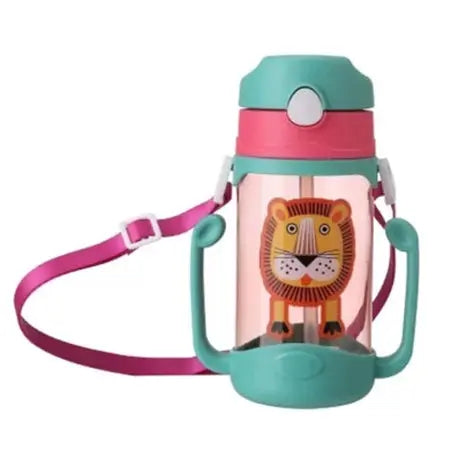 XINGPEI Children's Strap Double Handle Dual Use Straw Cup Pot Creative Cartoon WenstaUSA