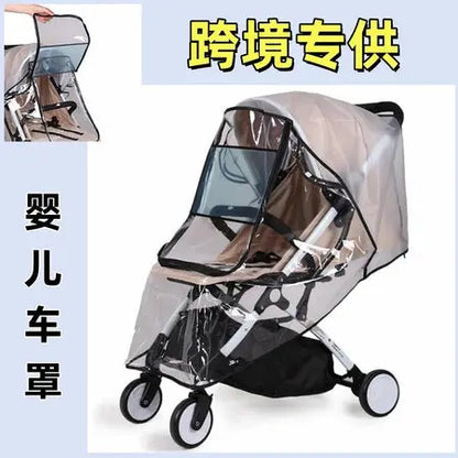 Child stroller rain cover Baby stroller Rain cover Baby stroller Waterproof cover baby stroller wind and rain cover WenstaUSA
