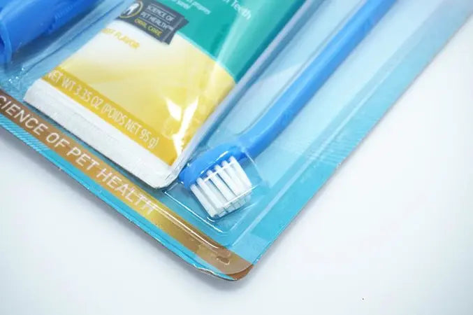 Pet toothpaste toothbrush Mouth wash 4-piece edible beef smell dog bad breath tartar cleaning products WenstaUSA