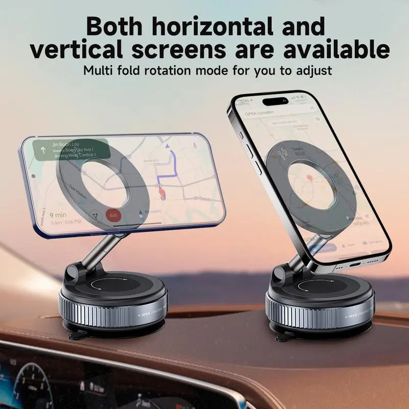 2025 Upgraded Vacuum Magnetic Phone Holder Stand, Suction Cup Phone Mount for Magsafe WenstaUSA