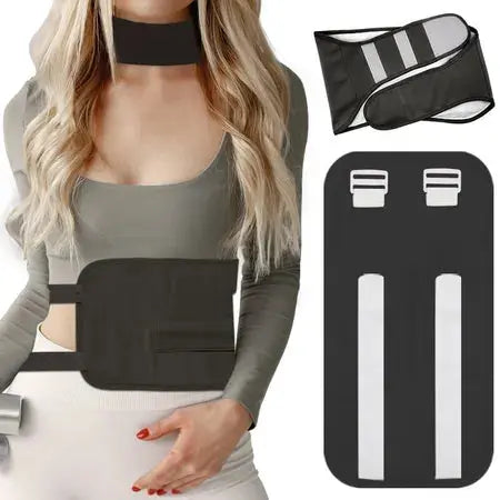 Cross-border washable auxiliary belt Castor Oil Pack Abdominal Castor Oil Care leakproof belt WenstaUSA