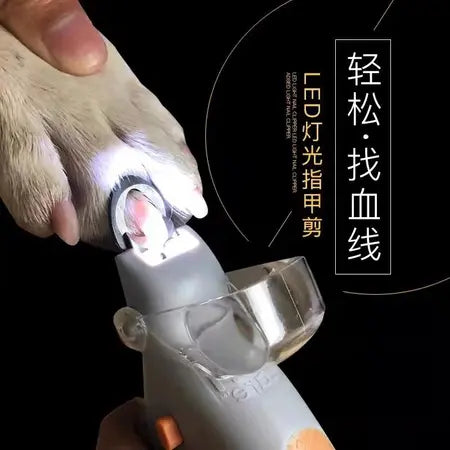 Pet Nail Clippers Cat with Light Nail Scissors Dog Nail Clippers One Piece Dropshipping Cross-Border Beauty Product for Pet WenstaUSA