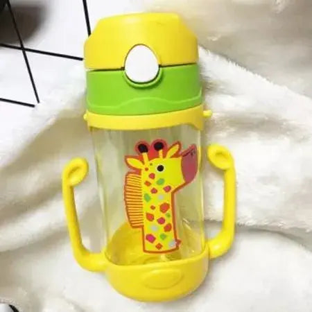 XINGPEI Children's Strap Double Handle Dual Use Straw Cup Pot Creative Cartoon WenstaUSA