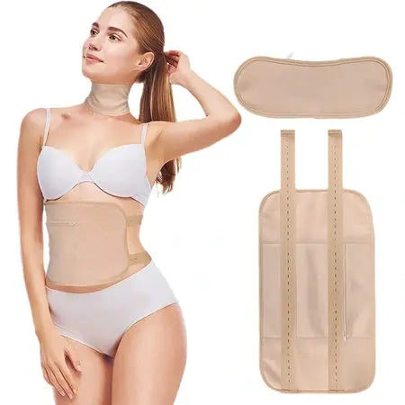 Cross-border washable auxiliary belt Castor Oil Pack Abdominal Castor Oil Care leakproof belt WenstaUSA