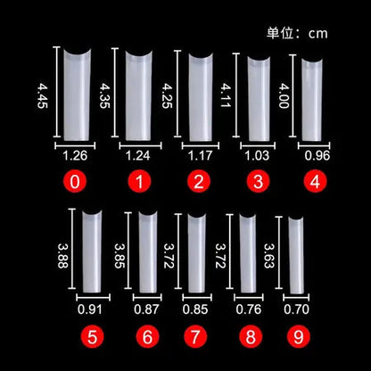 Nail art nail piece no-c semi-stick nail piece xxl water pipe nail piece wear nail patch fake nail WenstaUSA