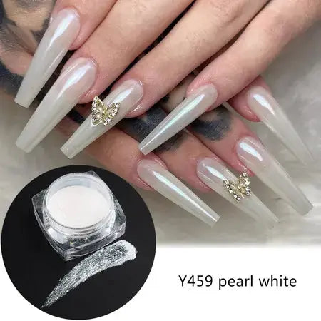 Nail shimmering powder net red extremely bright powder pearl moonlight powder nail art diy art ornament nail WenstaUSA