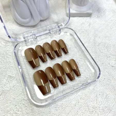 Handmade wear nail uv nail cat's eye mid-length 2023 new internet hot finished wearable nail art WenstaUSA