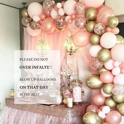 Beautiful macaron balloon chain set Christmas birthday party atmosphere layout WenstaUSA