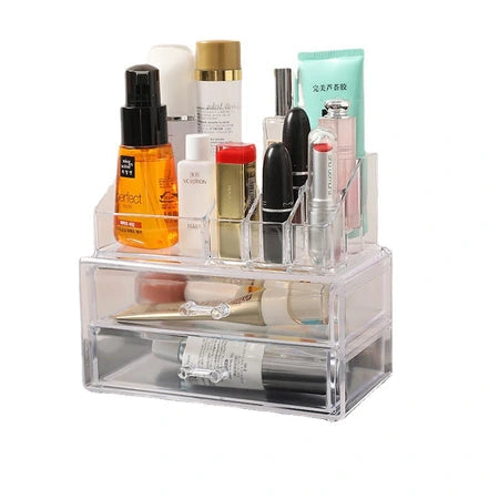 ins style girls cosmetics storage box lipstick storage rack Multi-functional dresser makeup arrangement save space WenstaUSA