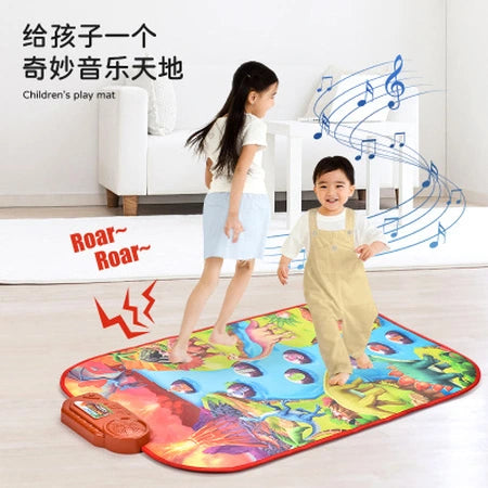 Children's multi-functional baby dance mat, game piano mat, infant and toddler early education educational cloth toy mat, crawling mat, game mat, essential toys for babies learning to walk WenstaUSA