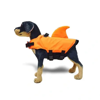 Pet dog large buoyancy indoor outdoor shark tail life jacket summer clothing swimsuit WenstaUSA