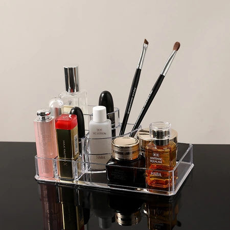 ins style girls cosmetics storage box lipstick storage rack Multi-functional dresser makeup arrangement save space WenstaUSA