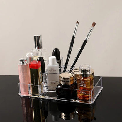 ins style girls cosmetics storage box lipstick storage rack Multi-functional dresser makeup arrangement save space WenstaUSA