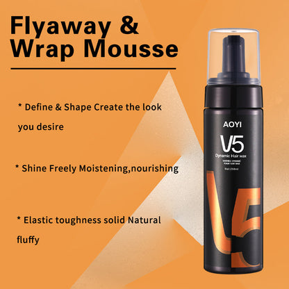Aoyi v5 dynamic fluffy gel water hair styling hair spray spray fragrance gel 58ml WenstaUSA
