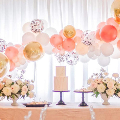 Beautiful macaron balloon chain set Christmas birthday party atmosphere layout WenstaUSA