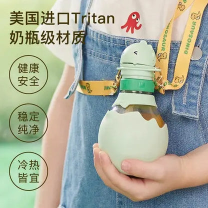 Baby drink cup cartoon straw cup tritan material baby drink pot belly cup children's cup student WenstaUSA