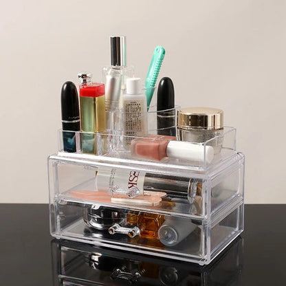 ins style girls cosmetics storage box lipstick storage rack Multi-functional dresser makeup arrangement save space WenstaUSA