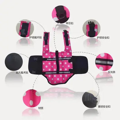 Pet life jacket dog life jacket outdoor rescue dog swimming clothes WenstaUSA