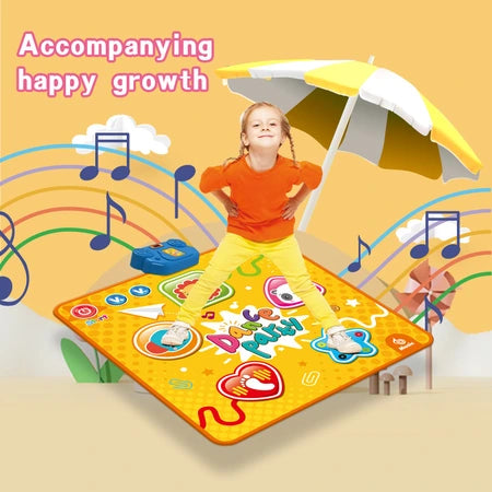Bluetooth music piano carpet, children's dance carpet, glowing parent-child interactive motion-sensing games, birthday gifts, crawling game mat, experience the joy of music WenstaUSA