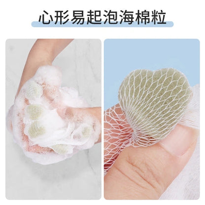 Straight hair bath foaming bath towel bath ball Korean version bathroom plain bath flower bath ball bath flower WenstaUSA