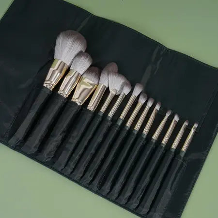 14 new products green cloud makeup brush set super soft beginner loose brush eye shadow brush beauty set WenstaUSA