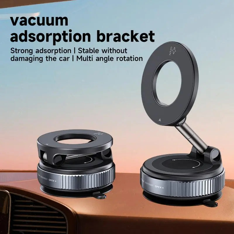 2025 Upgraded Vacuum Magnetic Phone Holder Stand, Suction Cup Phone Mount for Magsafe WenstaUSA
