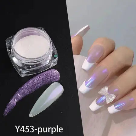 Nail shimmering powder net red extremely bright powder pearl moonlight powder nail art diy art ornament nail WenstaUSA