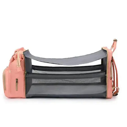 Fashion Mummy Bag Portable Baby Crib Baby Diaper Bag Baby Stroller Bottle Insulation Large Capacity Mummy Backpack WenstaUSA