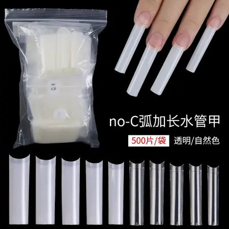 Nail art nail piece no-c semi-stick nail piece xxl water pipe nail piece wear nail patch fake nail WenstaUSA