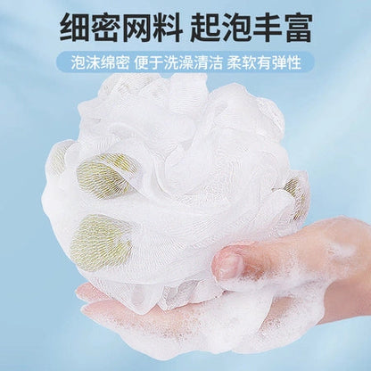 Straight hair bath foaming bath towel bath ball Korean version bathroom plain bath flower bath ball bath flower WenstaUSA