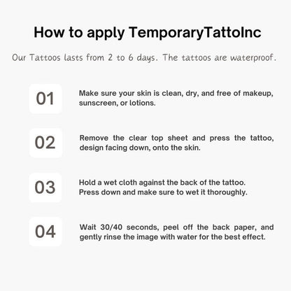Tiny Black Crescent Moon Temporary Tattoo (Set of 3) Small Wrist Tattoo WenstaUSA