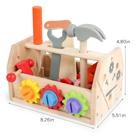Early childhood education toolbox simulation disassembly maintenance screw nut workbench educational toy WenstaUSA